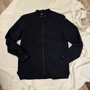 Orient style Men's Jet Black Shirt Jacket